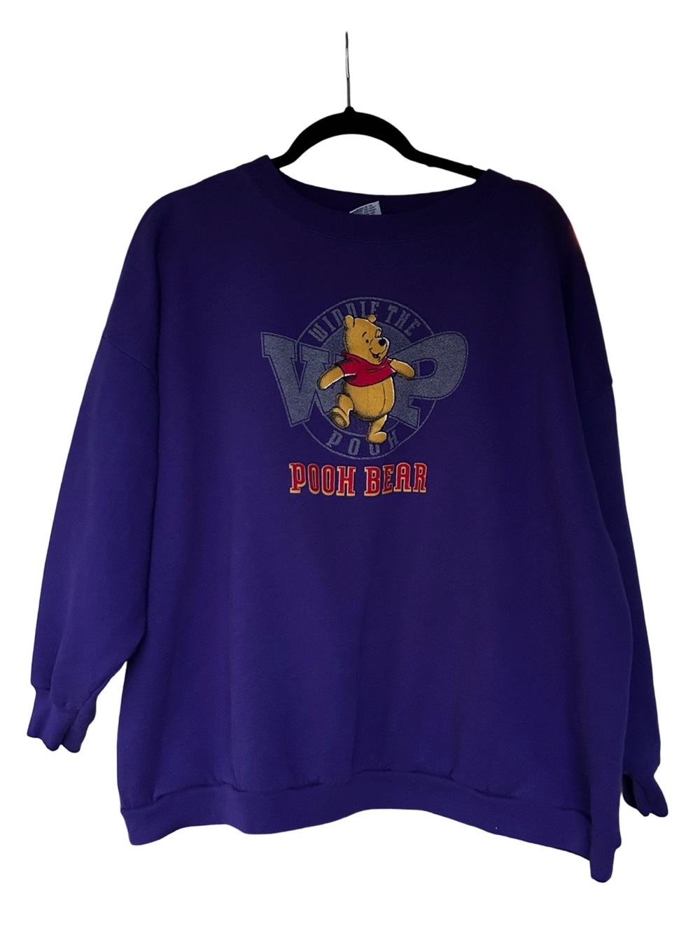 Vintage 90s Winnie the Pooh Bear Purple Crewneck Sweatshirt 4X Plus Size Disney
